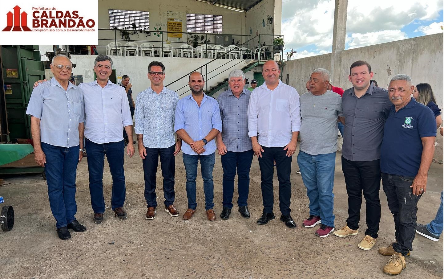 Prefeito Fábio Rolim realiza visita técnica na cooperativa de catadores da cidade de Itabaiana, para planejar ações para administrar melhor a problemática do lixo local