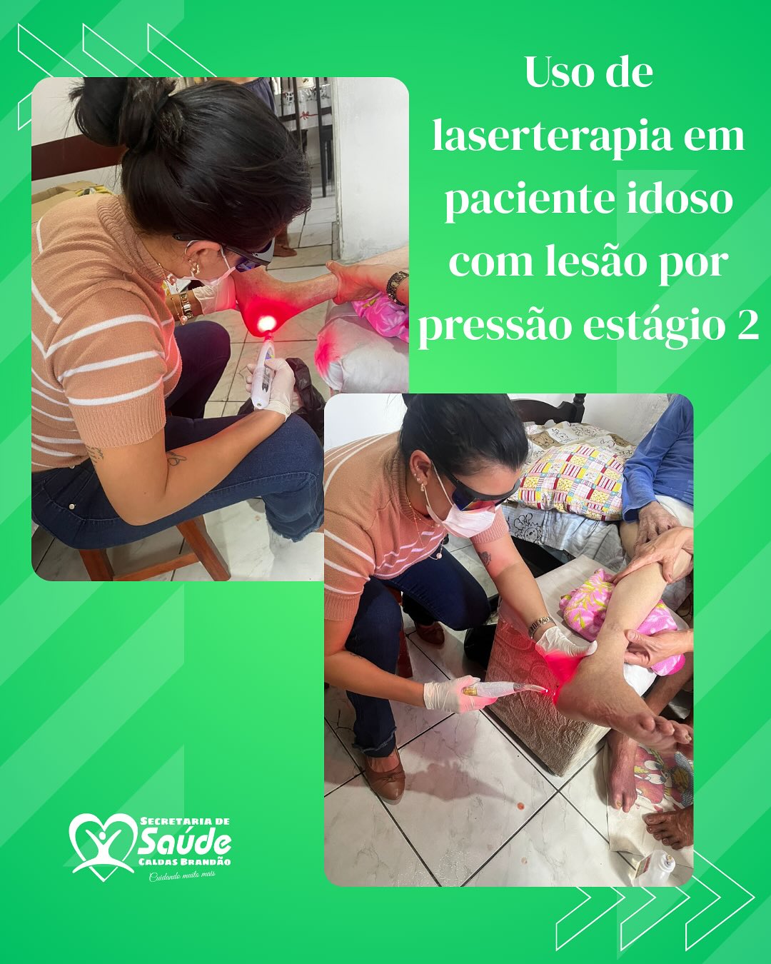 CALDAS BRANDÃO INICIA TREINAMENTO EM LASERTERAPIA PARA ENFERMEIROS DA REDE MUNICIPAL