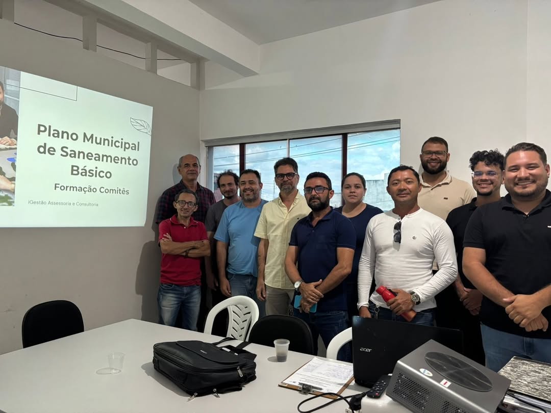 GESTÃO MUNICIPAL DE CALDAS BRANDÃO DISCUTE AÇÕES ESTRATÉGICAS E AVANÇA NO PLANO DE SANEAMENTO BÁSICO