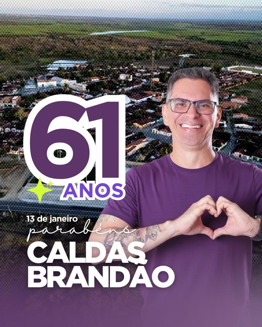 CALDAS BRANDÃO CELEBRA 61 ANOS DE EMANCIPAÇÃO POLÍTICA COM ORGULHO E GRATIDÃO
