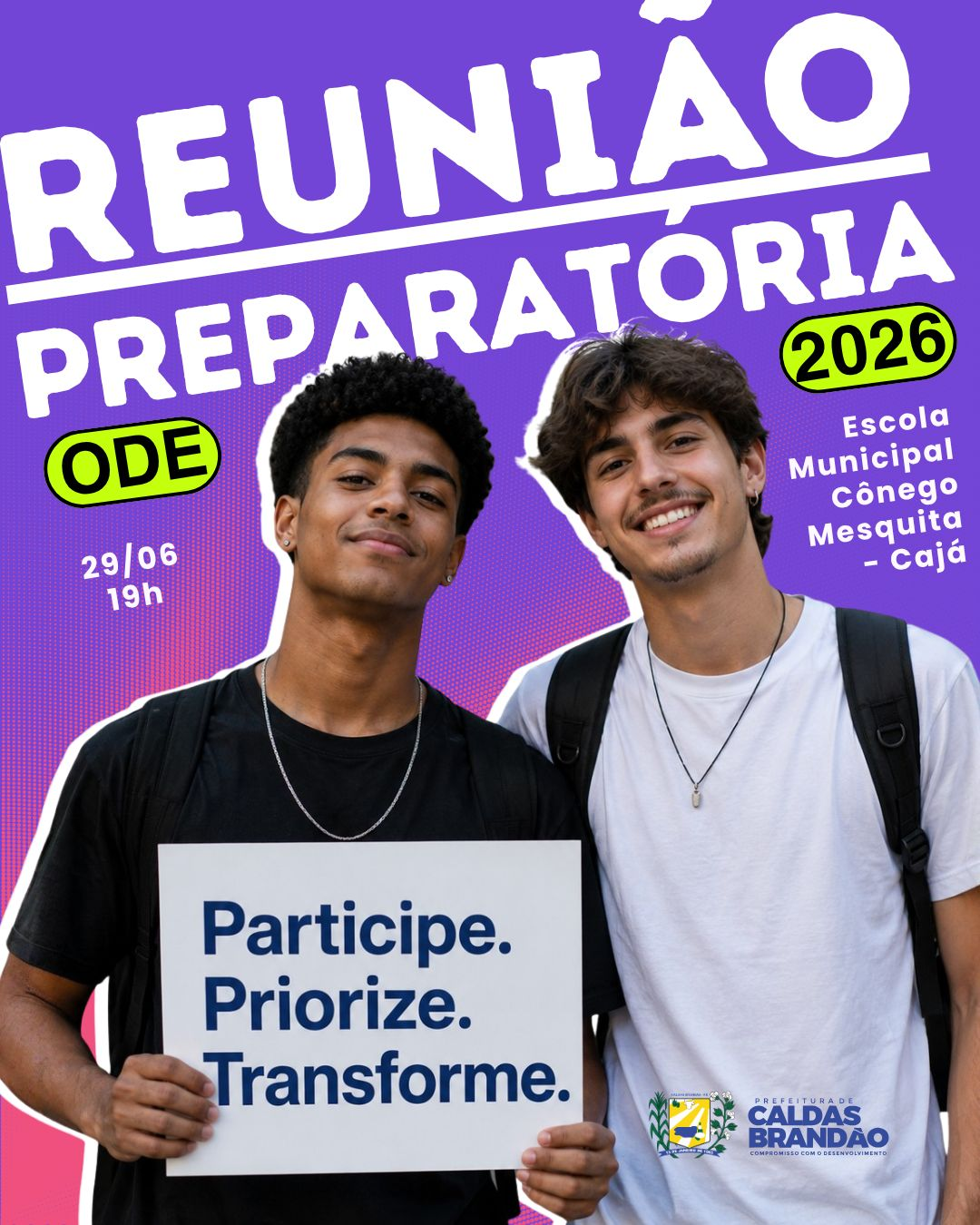 PREFEITURA DE CALDAS BRANDÃO REALIZA REUNIÃO PREPARATÓRIA PARA A OLIMPÍADA BRASILEIRA DE EMPREENDEDORISMO