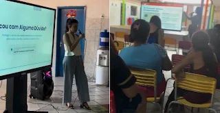 PREFEITURA DE CALDAS BRANDÃO PROMOVE RODA DE CONVERSA COM FAMÍLIAS EM AÇÃO DO PROGRAMA SAÚDE NA ESCOLA